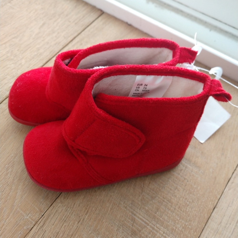 H & M Red Booties